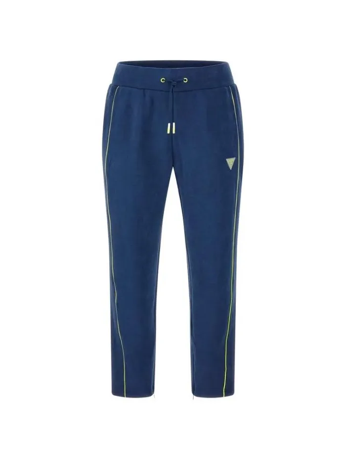 Men Faux Suede Jogger Pants Blue Guess Trousers