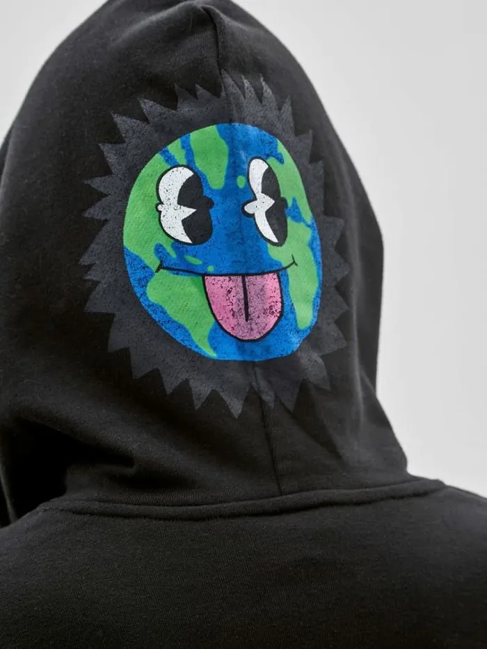 Men Front And Back Sweatshirt Black Guess Knitwear And Sweatshirts