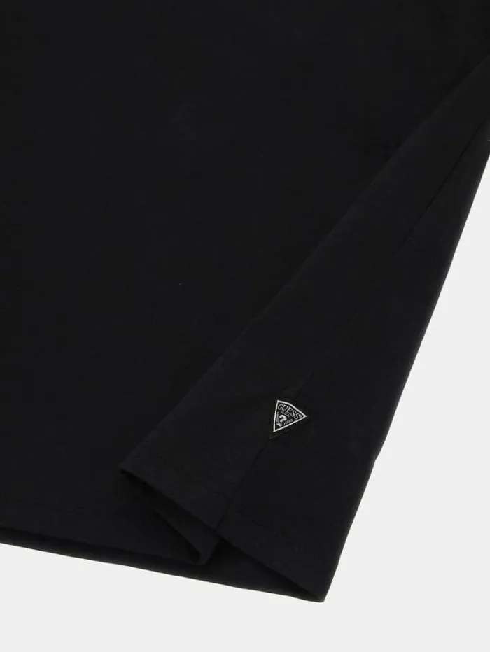 Men Front Logo Tshirt Black Guess Tshirts And Polo Shirts