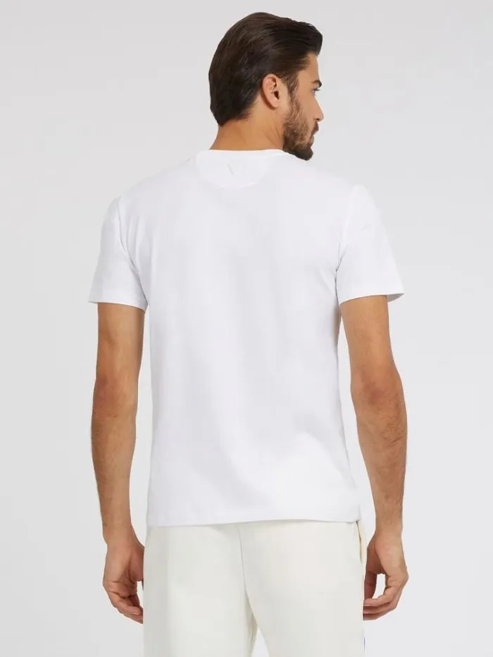 Men Front Logo Tshirt White Guess Tshirts And Polo Shirts