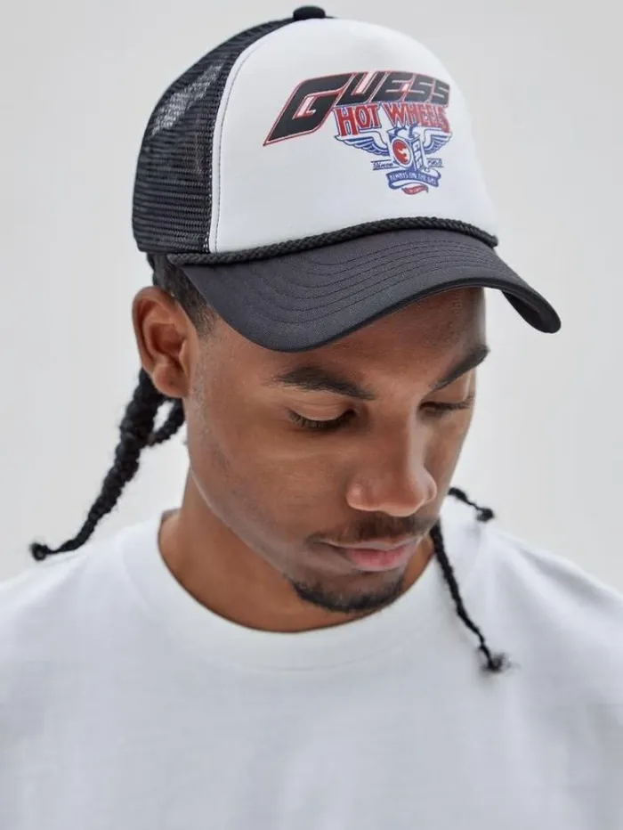 Men Front Print Baseball Hat Black Guess Scarves Hats Gloves