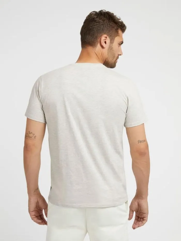 Men Front Print Tshirt Grey Guess Tshirts And Polo Shirts