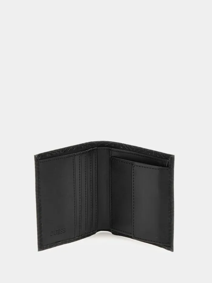 Men G Cube Tech Wallet Black Guess Wallets