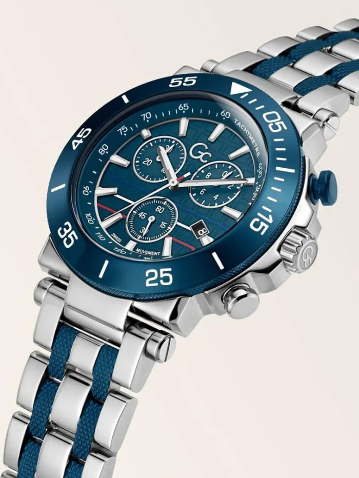 Men Gc Steel Chronograph Watch Silver Guess Watches