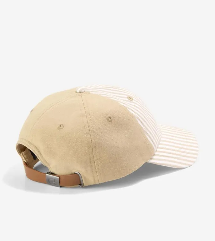 Men Hats Cole Haan Street Style Baseball Cap Camel Stripe