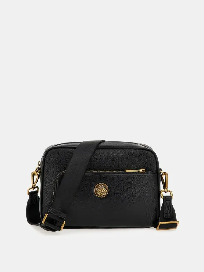 Men King Mini Crossbody Black Guess City Bags