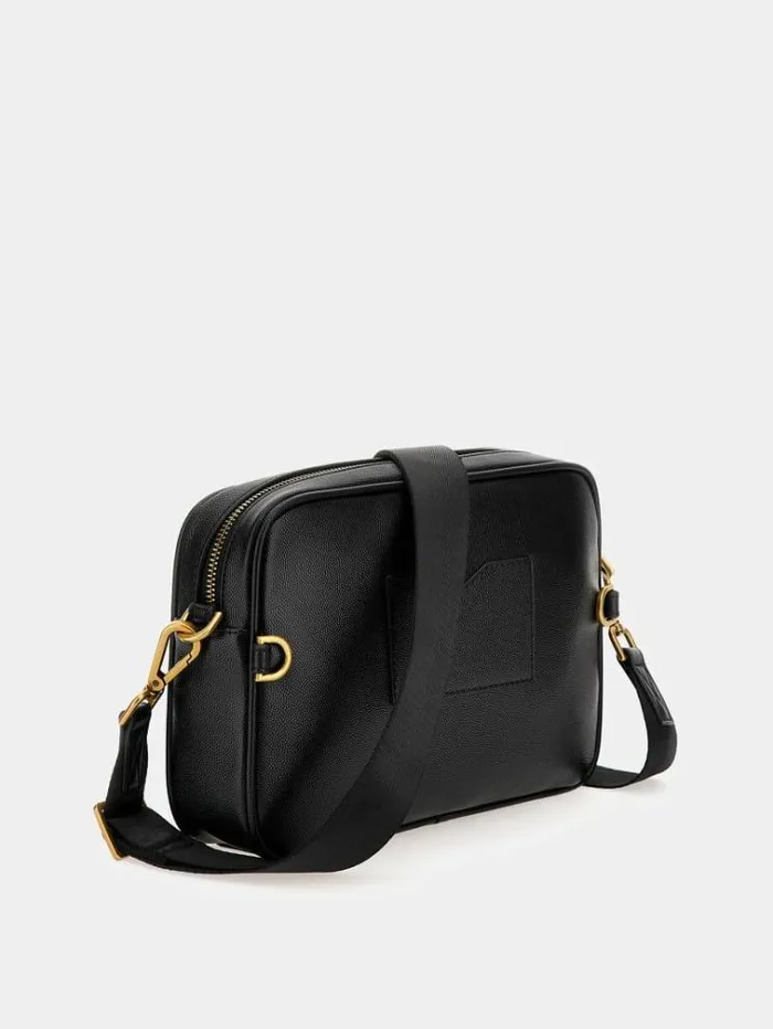 Men King Mini Crossbody Black Guess City Bags