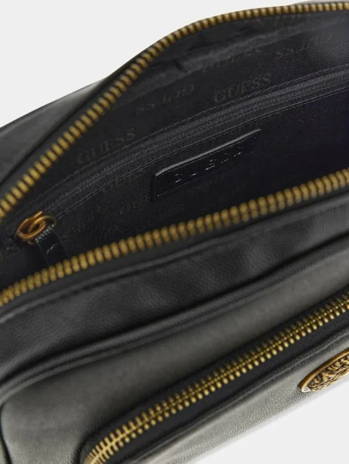 Men King Mini Crossbody Black Guess City Bags