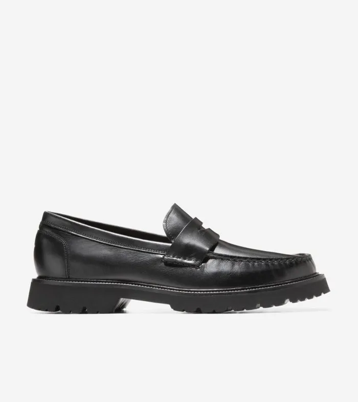 Men Loafers and Drivers Cole Haan American Classics Penny Loafer Black
