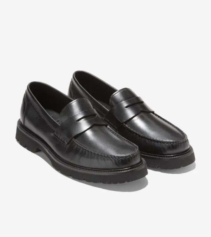Men Loafers and Drivers Cole Haan American Classics Penny Loafer Black