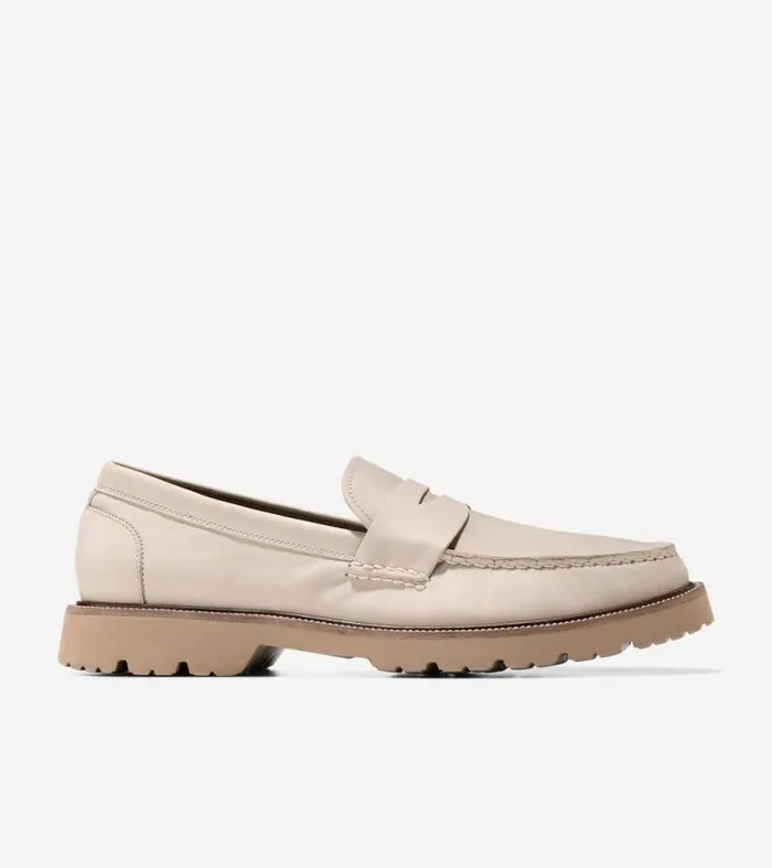 Men Loafers and Drivers Cole Haan American Classics Penny Loafers Silverlatte