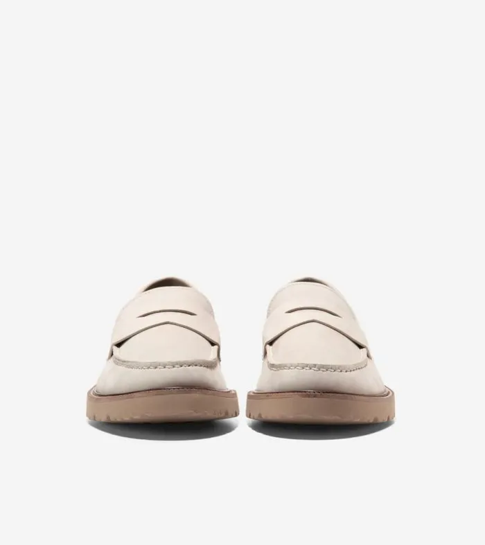 Men Loafers and Drivers Cole Haan American Classics Penny Loafers Silverlatte