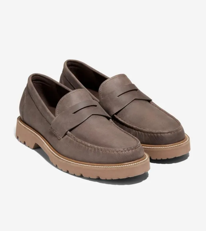 Men Loafers and Drivers Cole Haan American Classics Penny Loafers Truffleirish Coffee