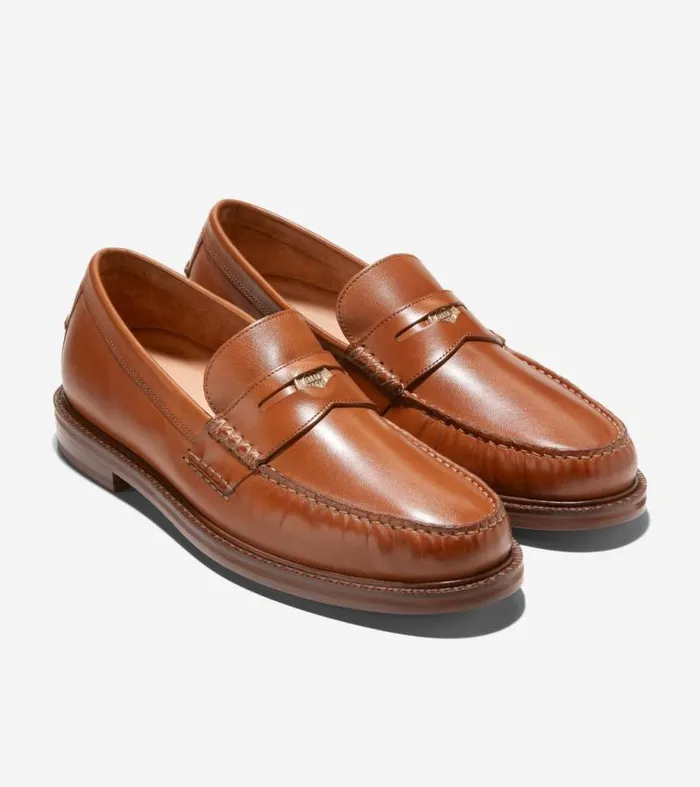 Men Loafers and Drivers Cole Haan American Classics Pinch Penny Loafer British Tanscotch