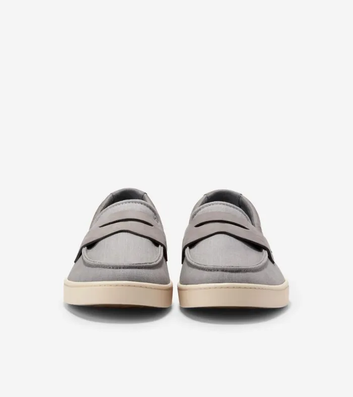 Men Loafers and Drivers Cole Haan Canvas Pinch Weekender Penny Loafers Titaniumangora