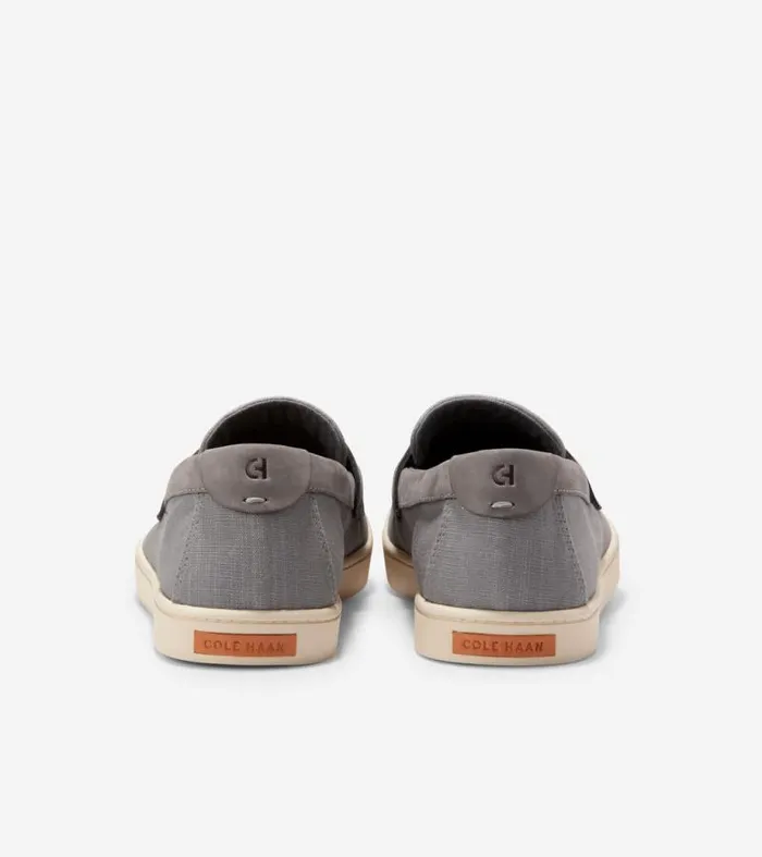 Men Loafers and Drivers Cole Haan Canvas Pinch Weekender Penny Loafers Titaniumangora