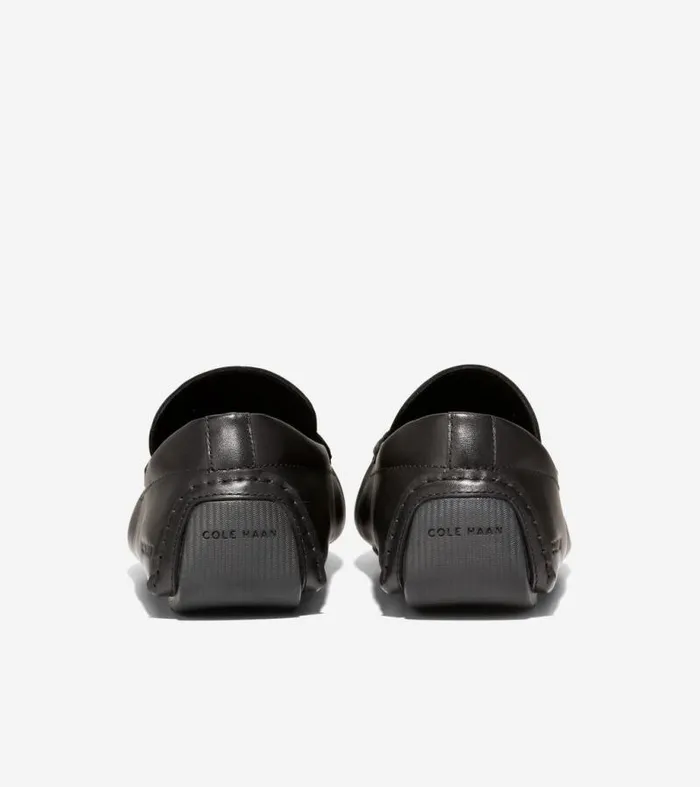 Men Loafers and Drivers Cole Haan Grand Laser Bit Driving Loafers Black