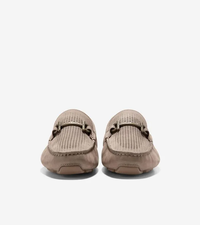 Men Loafers and Drivers Cole Haan Grand Laser Bit Driving Loafers Irish Coffeetruffle