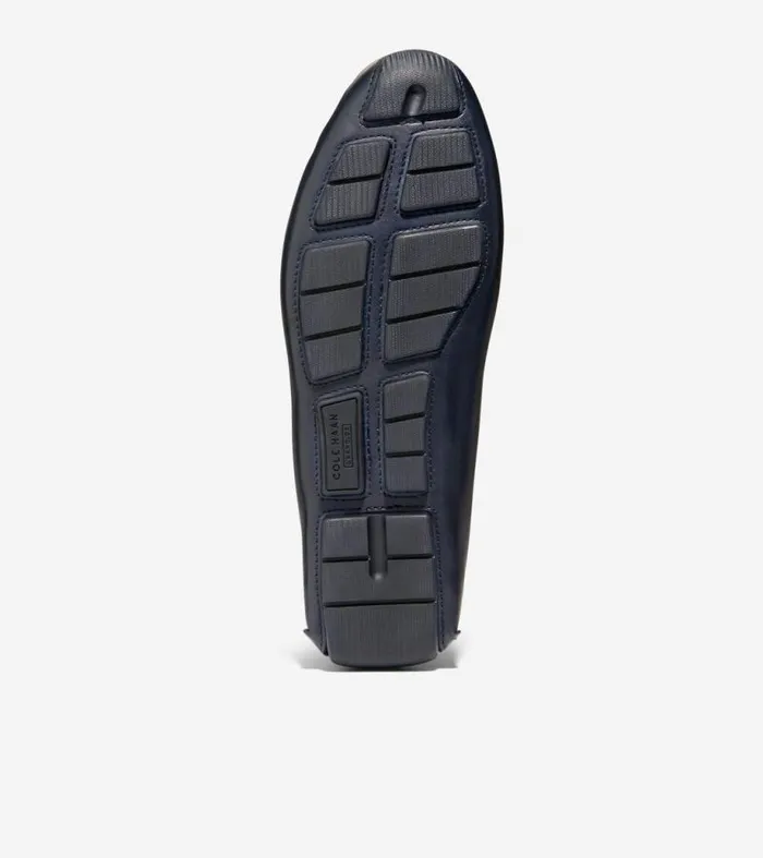 Men Loafers and Drivers Cole Haan Grand Laser Bit Driving Loafers Navy Blazer Blueblack