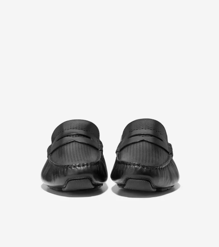 Men Loafers and Drivers Cole Haan Grand Laser Penny Driver Black