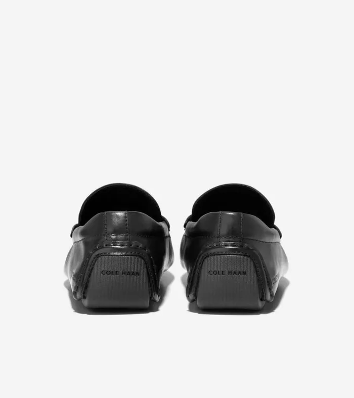 Men Loafers and Drivers Cole Haan Grand Laser Penny Driver Black