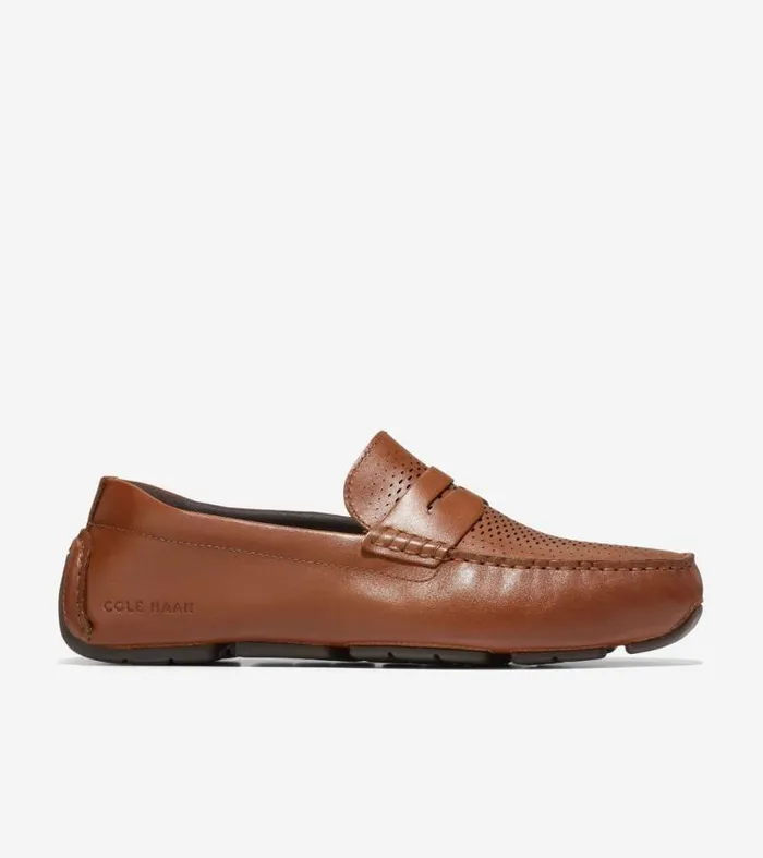 Men Loafers and Drivers Cole Haan Grand Laser Penny Driver British Tanjava