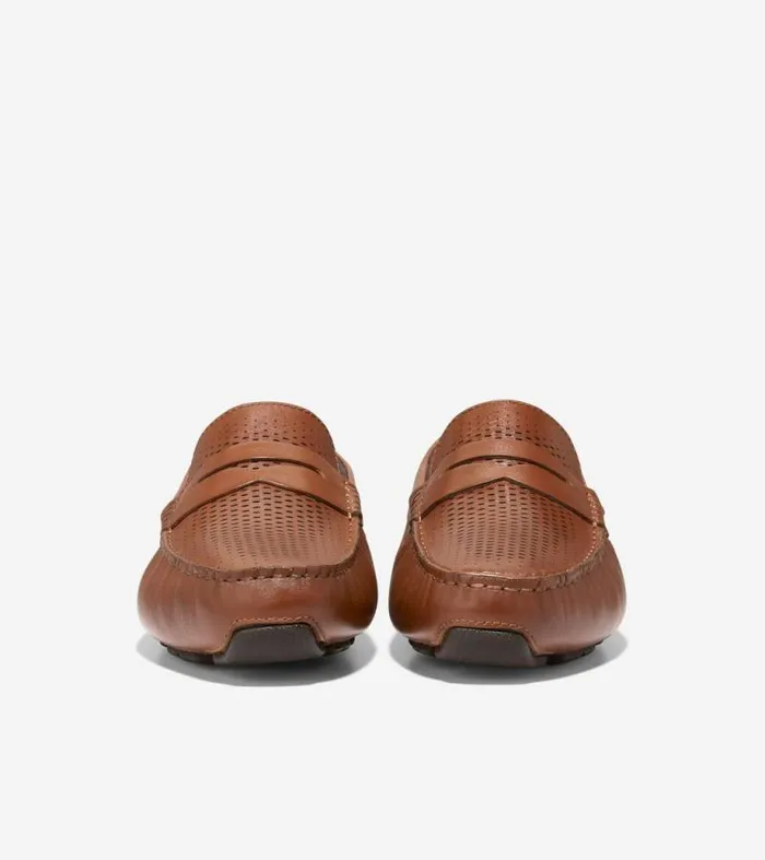 Men Loafers and Drivers Cole Haan Grand Laser Penny Driver British Tanjava