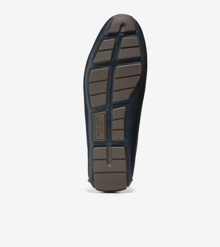 Men Loafers and Drivers Cole Haan Grand Laser Penny Drivers Navy Blazerdark Chocolate