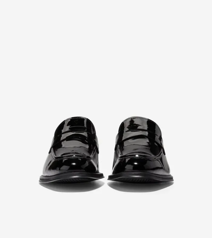 Men Loafers and Drivers Cole Haan Modern Classics Penny Loafer Black Patent