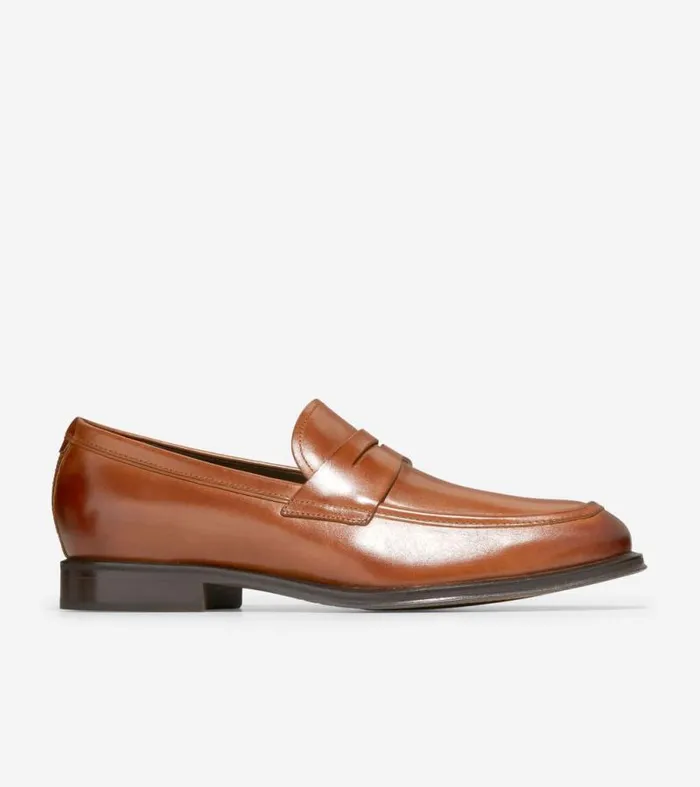 Men Loafers and Drivers Cole Haan Modern Classics Penny Loafer British Tandark Chocolate Men Loafers and Drivers Cole Haan Modern Classics Penny Loafer British Tandark Chocolate