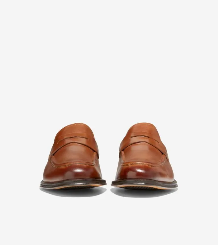 Men Loafers and Drivers Cole Haan Modern Classics Penny Loafer British Tandark Chocolate