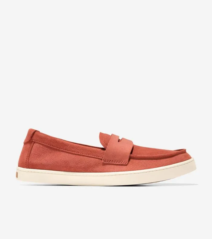 Men Loafers and Drivers Cole Haan Pinch Weekender Penny Loafers Redwood Suedewhite Cap Gray Men Loafers and Drivers Cole Haan Pinch Weekender Penny Loafers Redwood Suedewhite Cap Gray