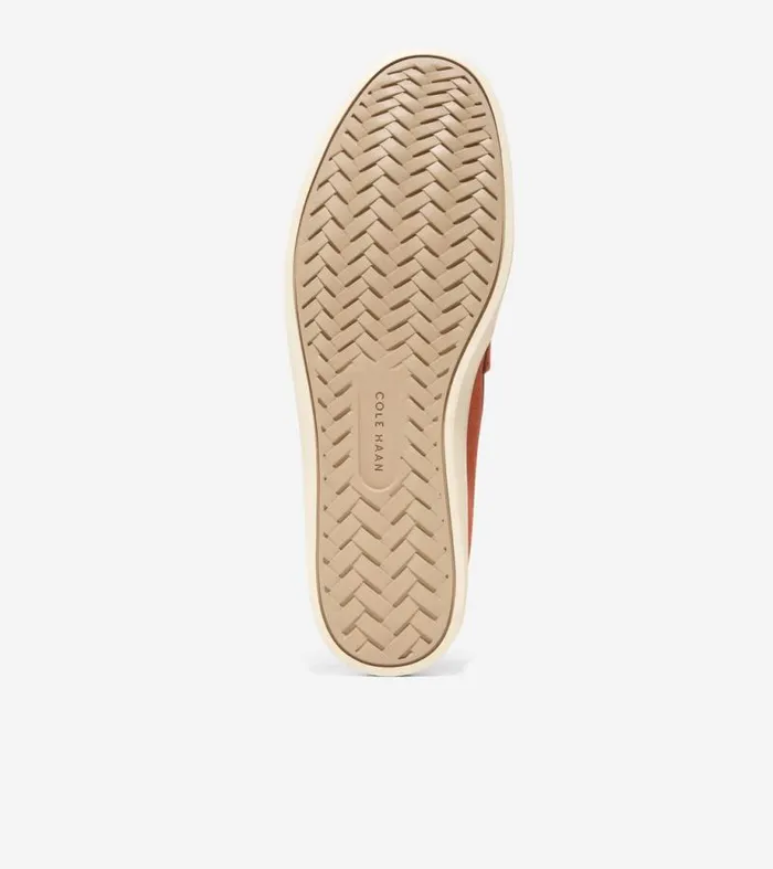 Men Loafers and Drivers Cole Haan Pinch Weekender Penny Loafers Redwood Suedewhite Cap Gray