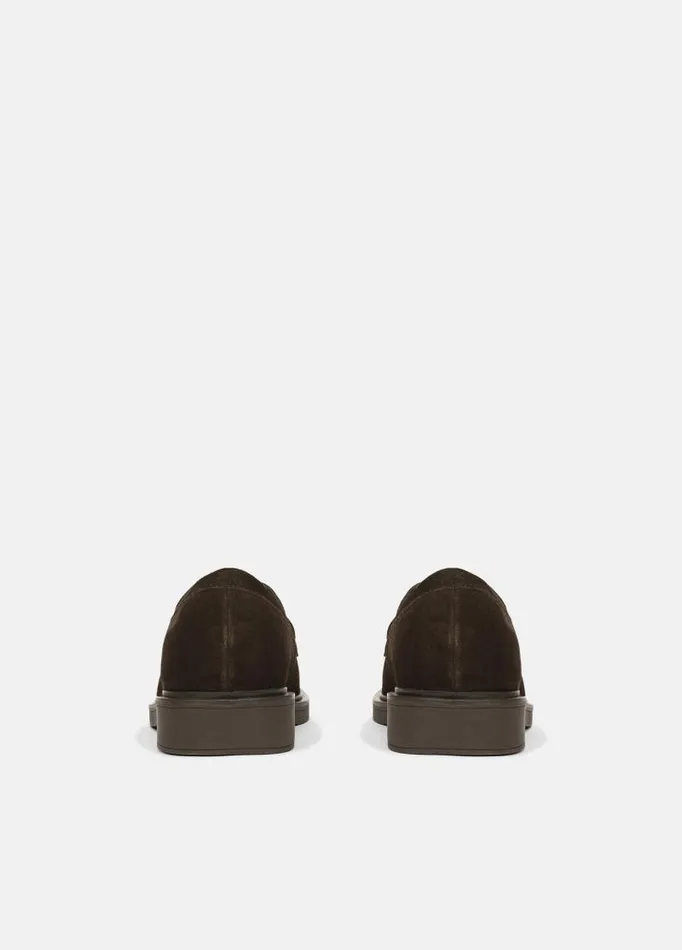 Men Loafers and LaceUps Vince Eston Suede Loafer Cocoa Brown