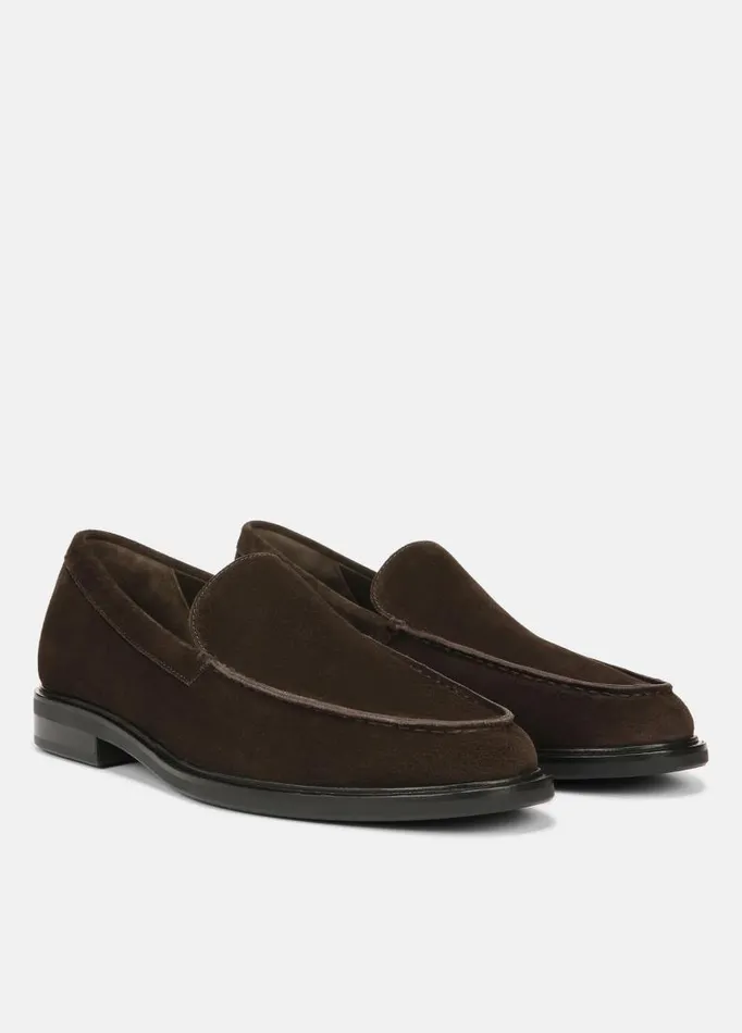 Men Loafers and LaceUps Vince Grant Suede Loafer Coco Brown