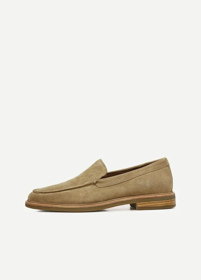 Men Loafers and LaceUps Vince Grant Suede Loafer New Camel