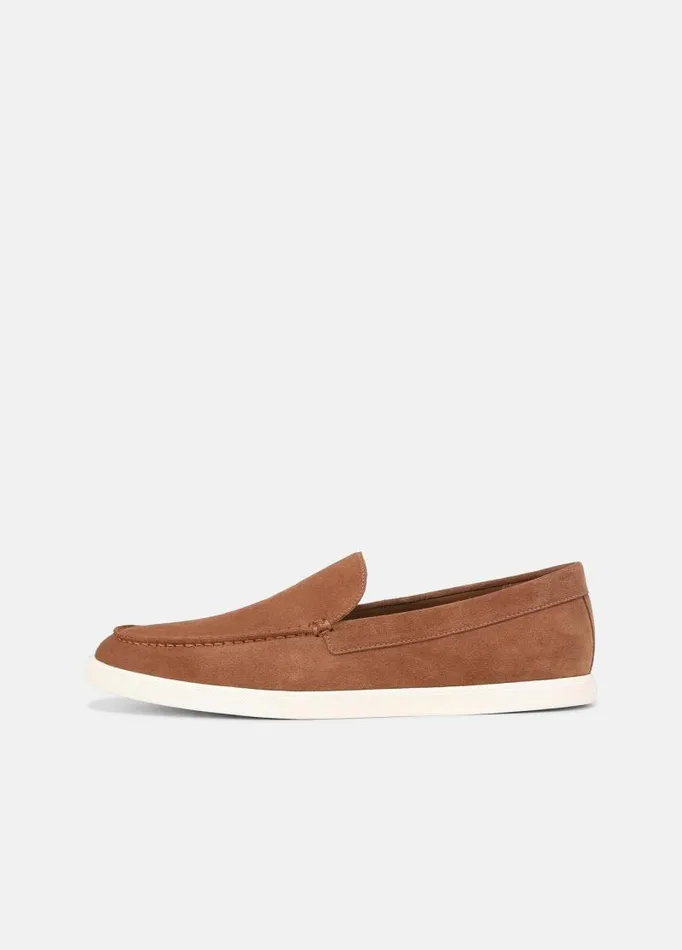 Men Loafers and LaceUps Vince Sonoma Suede Loafer Coriander Tan