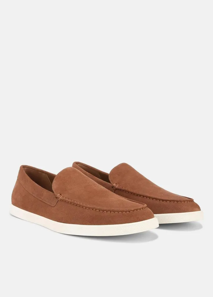 Men Loafers and LaceUps Vince Sonoma Suede Loafer Coriander Tan
