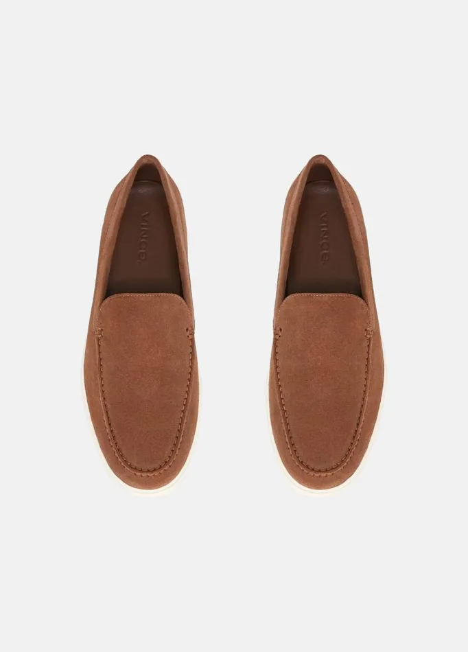 Men Loafers and LaceUps Vince Sonoma Suede Loafer Coriander Tan