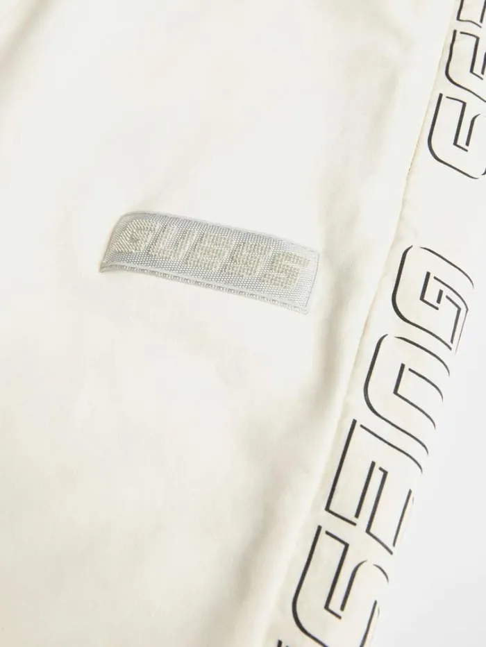 Men Logo Band Jogger Pants White Guess Trousers