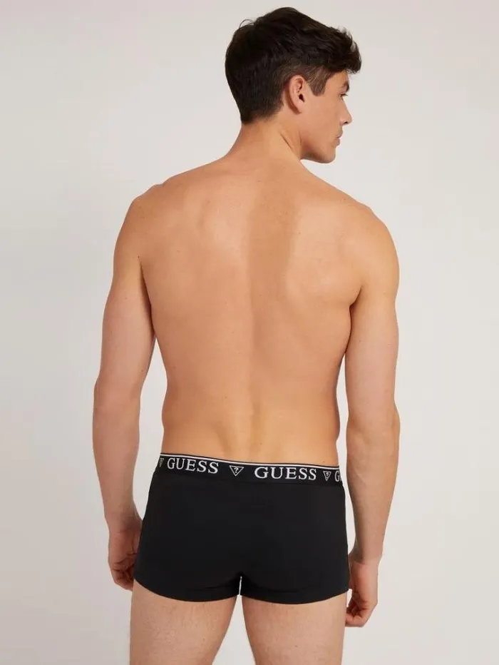 Men Logo Elastic Boxers Black Guess Underwear