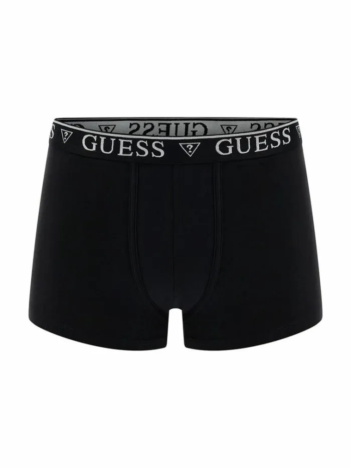 Men Logo Elastic Boxers Black Guess Underwear