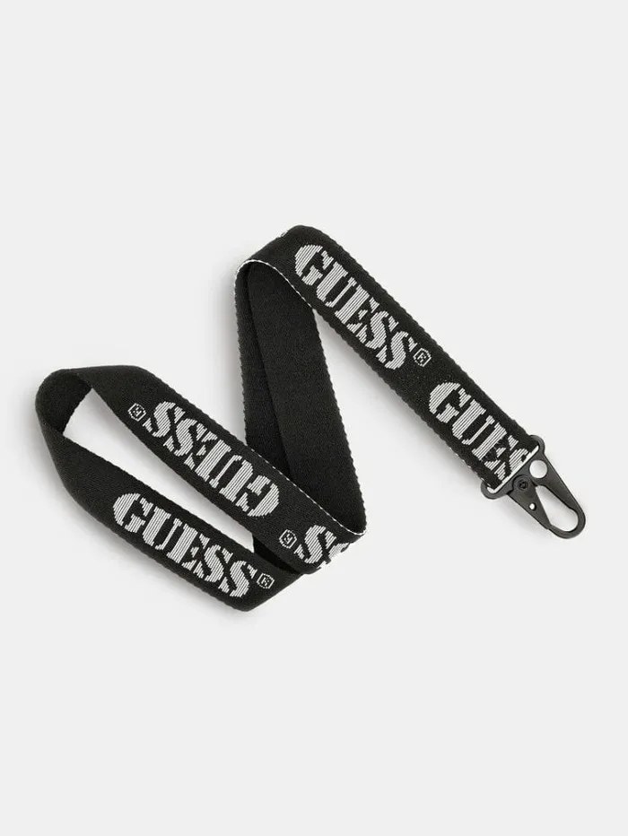 Men Logo Keychain Black Guess Small Accessories