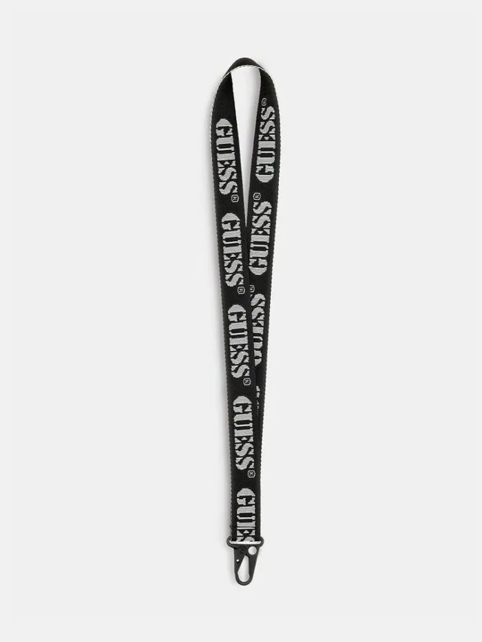 Men Logo Keychain Black Guess Small Accessories