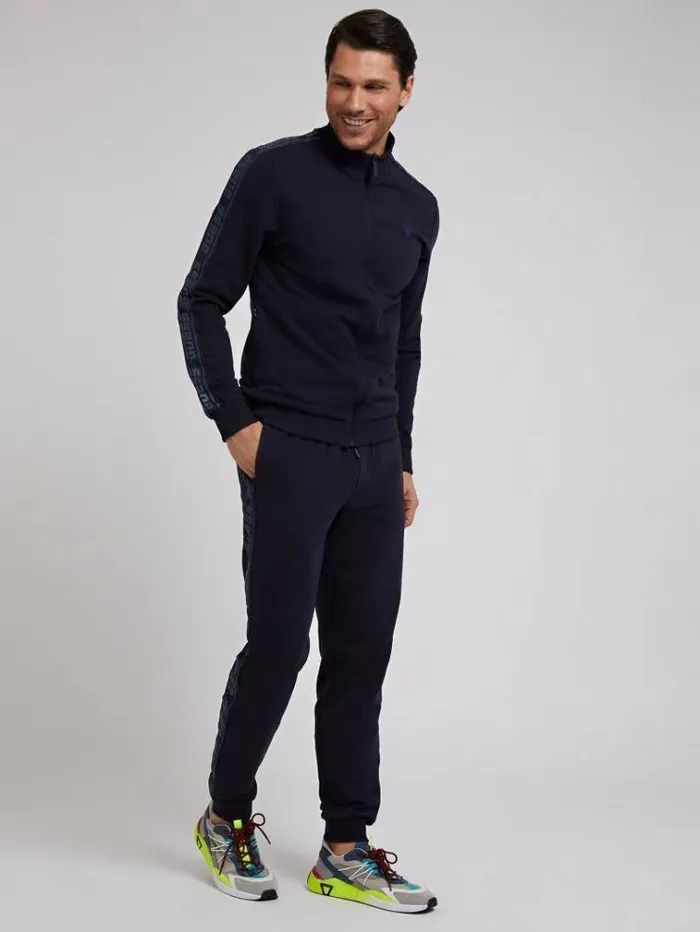 Men Logo Tape Jogger Pant Blue Guess Activewear