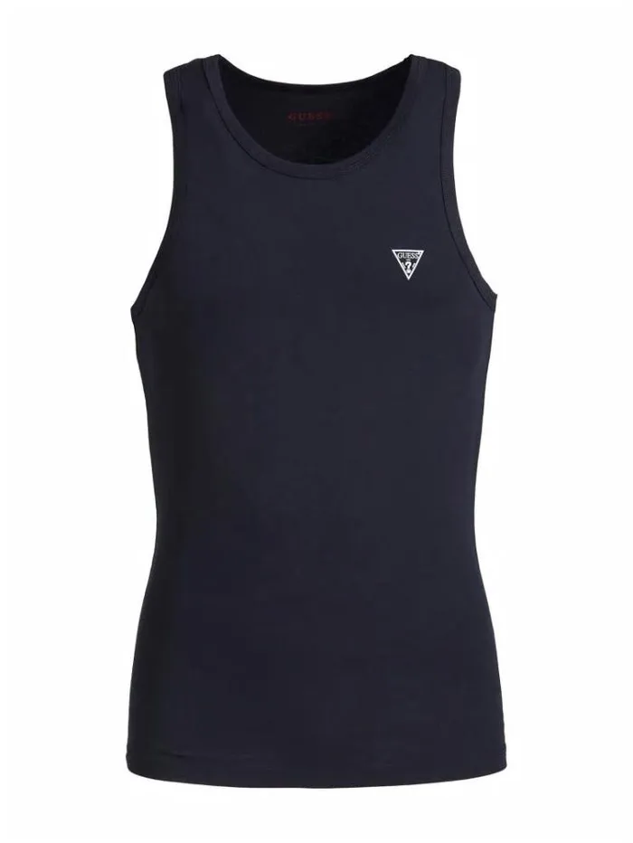 Men Logo Triangle Tank Top Black Guess Underwear