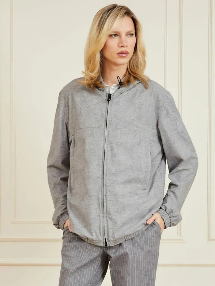 Men Marciano Hightech Bomber Grey Guess Coats And Jackets