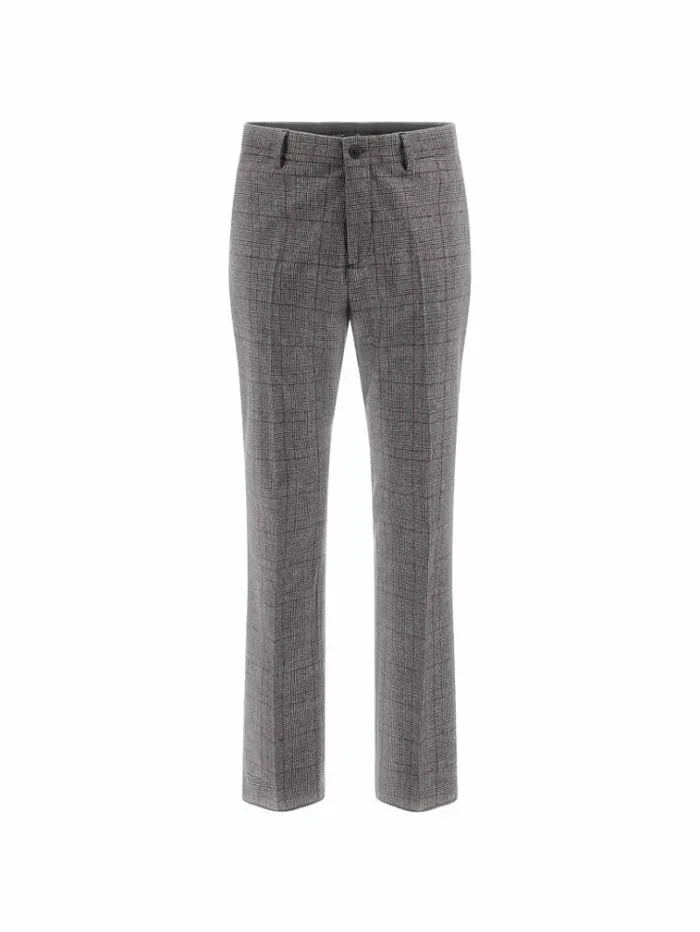 Men Marciano Regular Fit Chino Pants Grey Multi Guess Trousers