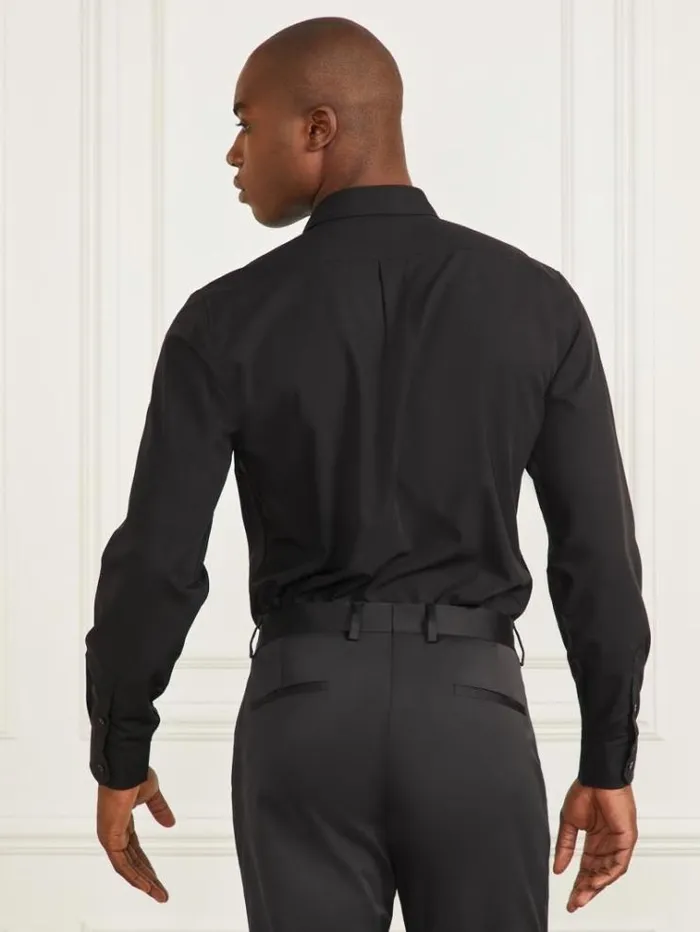 Men Marciano Slim Fit Shirt Black Guess Shirts
