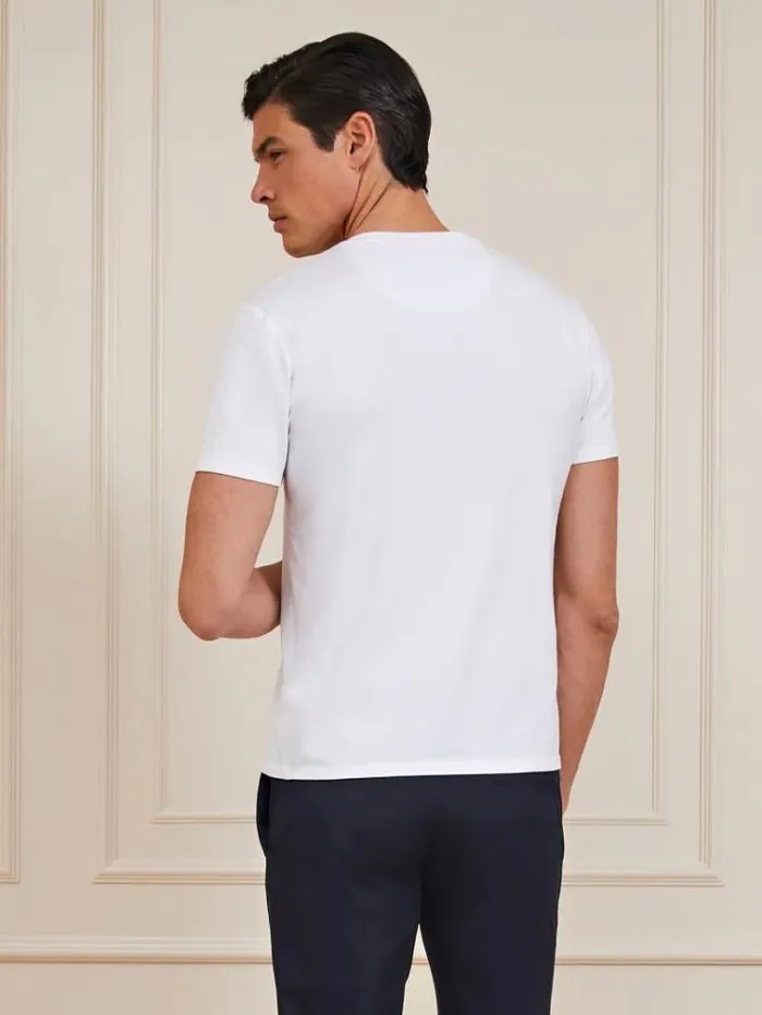 Men Marciano Slim Tshirt White Guess Tshirts And Polo Shirts